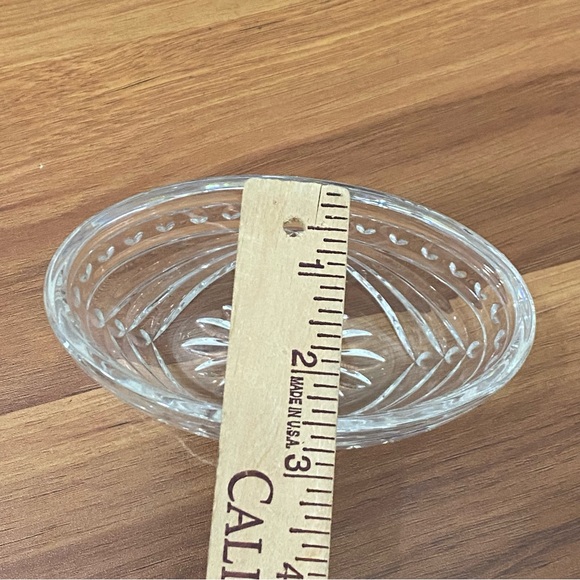 WATERFORD Crystal Cut To Clear Overture 5" Small Oval Bowl - Picture 9 of 12